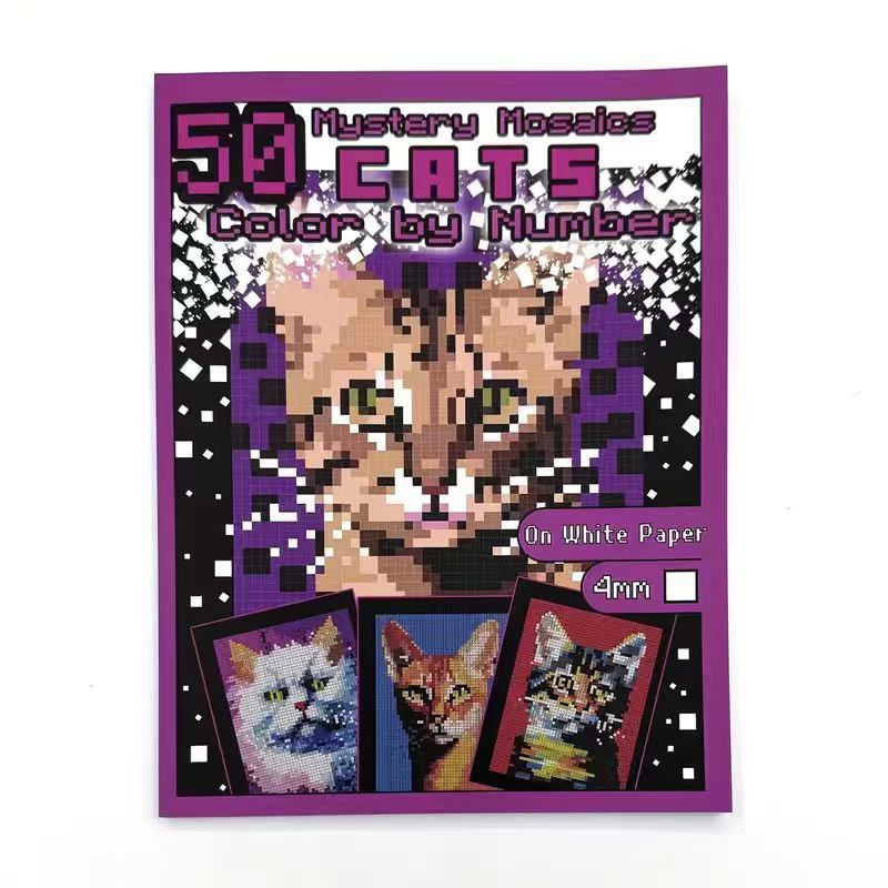 Pixel Art Coloring Books - Adult Stress Relief & Mindfulness Activity Set