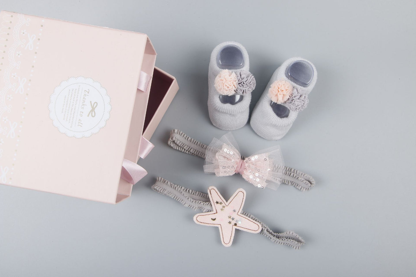Baby Shower Gift Set – Complete Hair, Socks & Shoes Collection