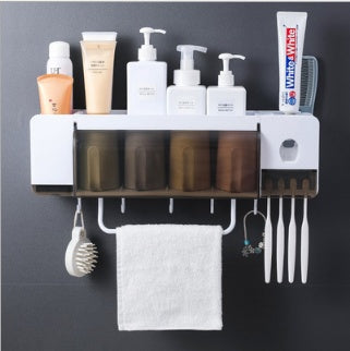 Space-Saving Vertical Toothbrush Holder – Minimalist No-Drill Bathroom Vanity Storage