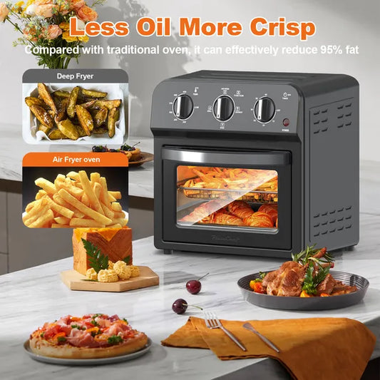 Air Fryer Toaster Oven Combo 13QT - Oil-Free Convection Countertop Oven with Adjustable Temp Control