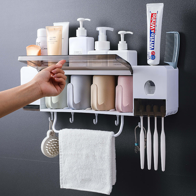 Space-Saving Vertical Toothbrush Holder – Minimalist No-Drill Bathroom Vanity Storage