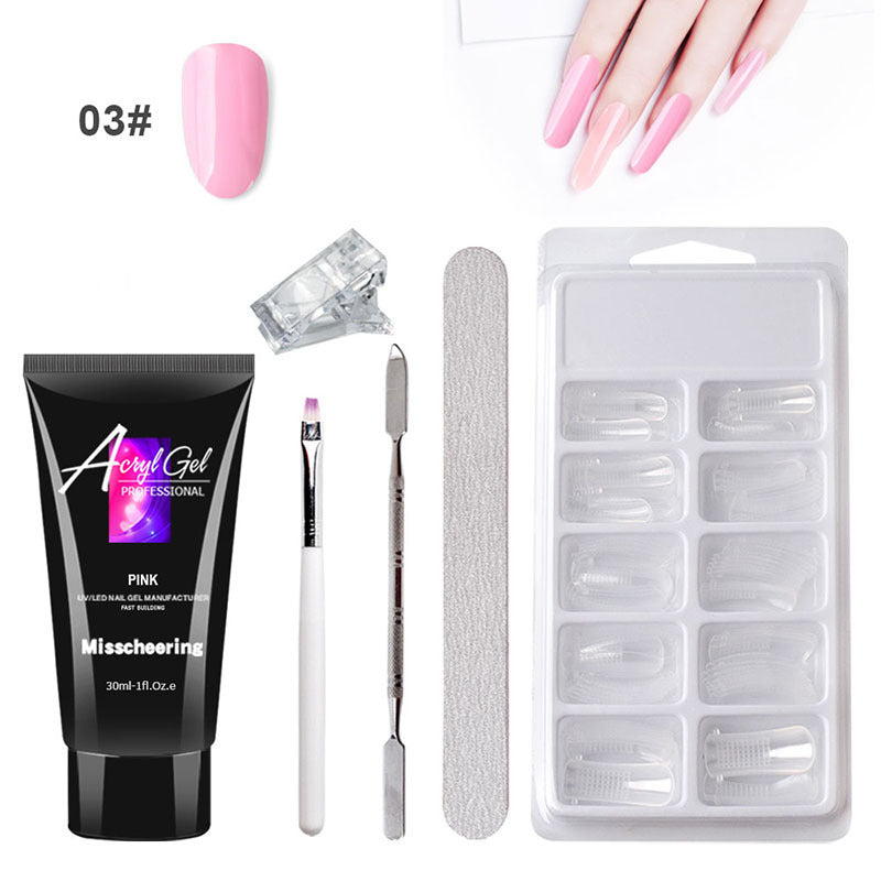 Crystal Nail Extension Gel – Salon-Quality Quick Builder Set
