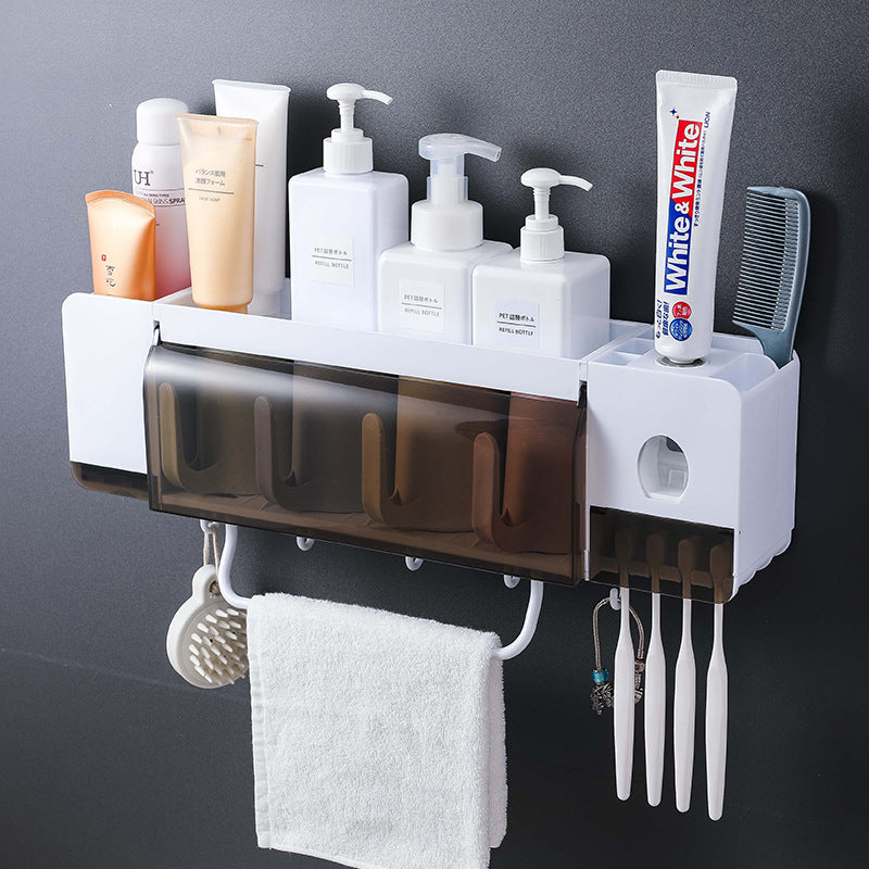 Space-Saving Vertical Toothbrush Holder – Minimalist No-Drill Bathroom Vanity Storage