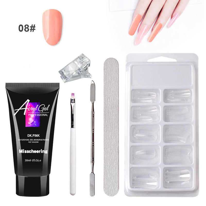 Crystal Nail Extension Gel – Salon-Quality Quick Builder Set