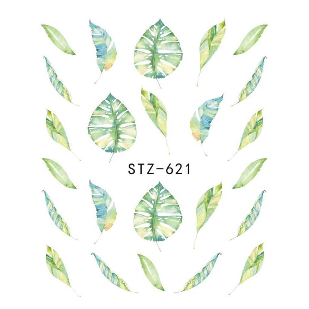 Butterfly Flower Nail Stickers – Water Transfer Decals for Nail Art