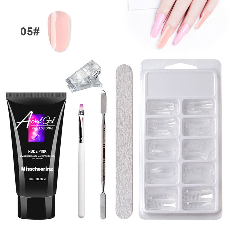 Crystal Nail Extension Gel – Salon-Quality Quick Builder Set