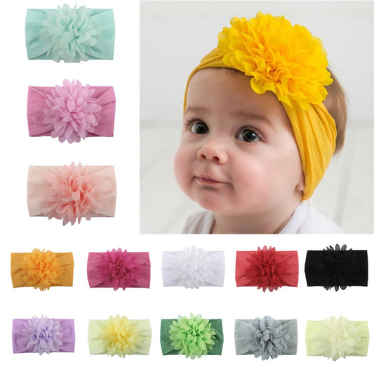 Baby Flower Headband – Chiffon Princess Hair Accessory