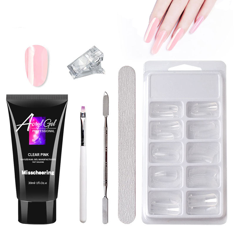 Crystal Nail Extension Gel – Salon-Quality Quick Builder Set