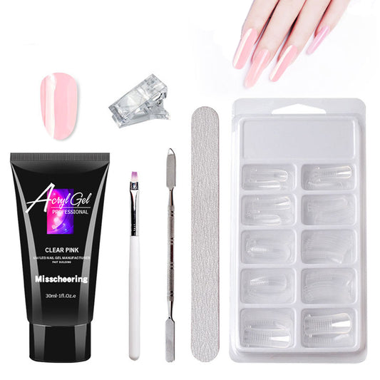 Crystal Nail Extension Gel – Salon-Quality Quick Builder Set