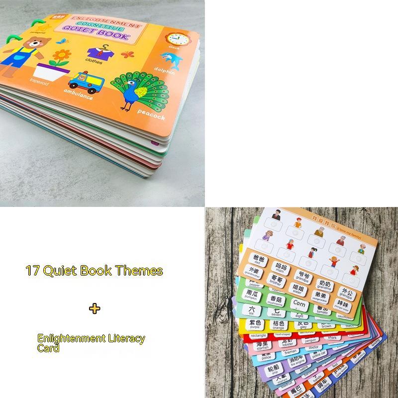 Montessori Quiet Book for Toddlers - Busy Book Activity Set for Early Learning (Ages 2-5)