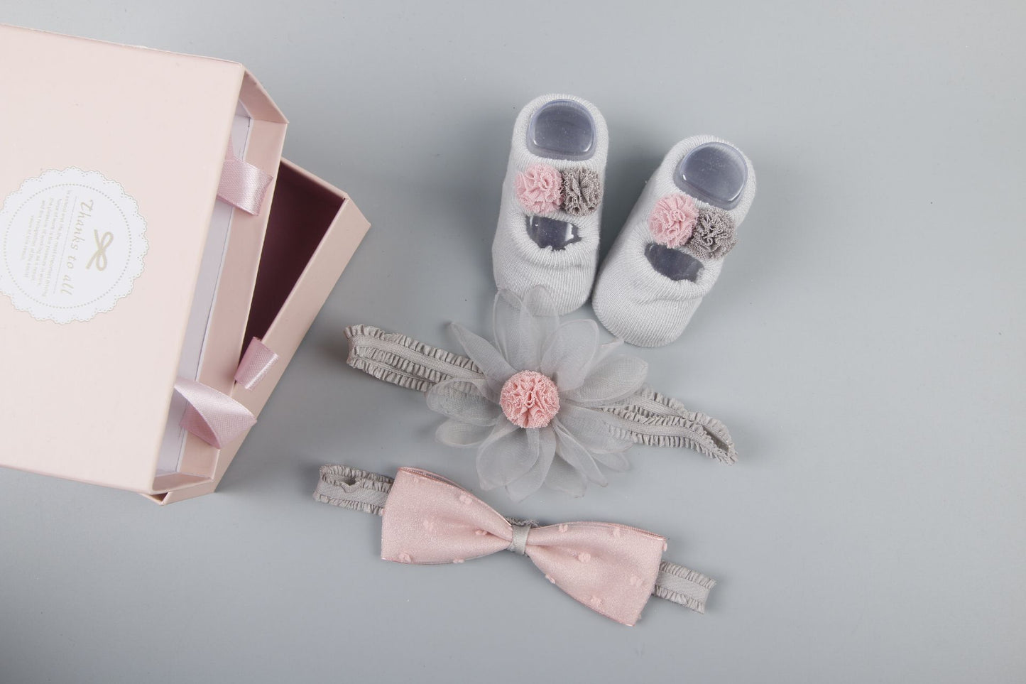 Baby Shower Gift Set – Complete Hair, Socks & Shoes Collection