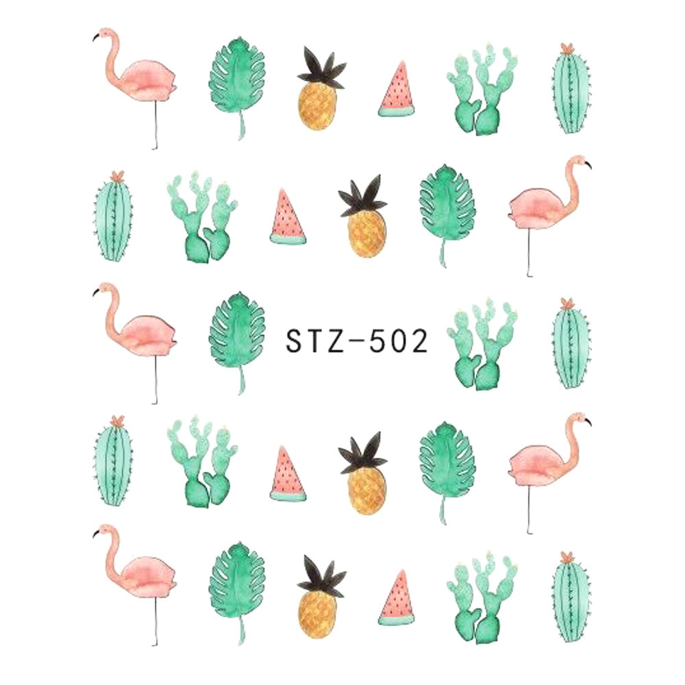 Butterfly Flower Nail Stickers – Water Transfer Decals for Nail Art