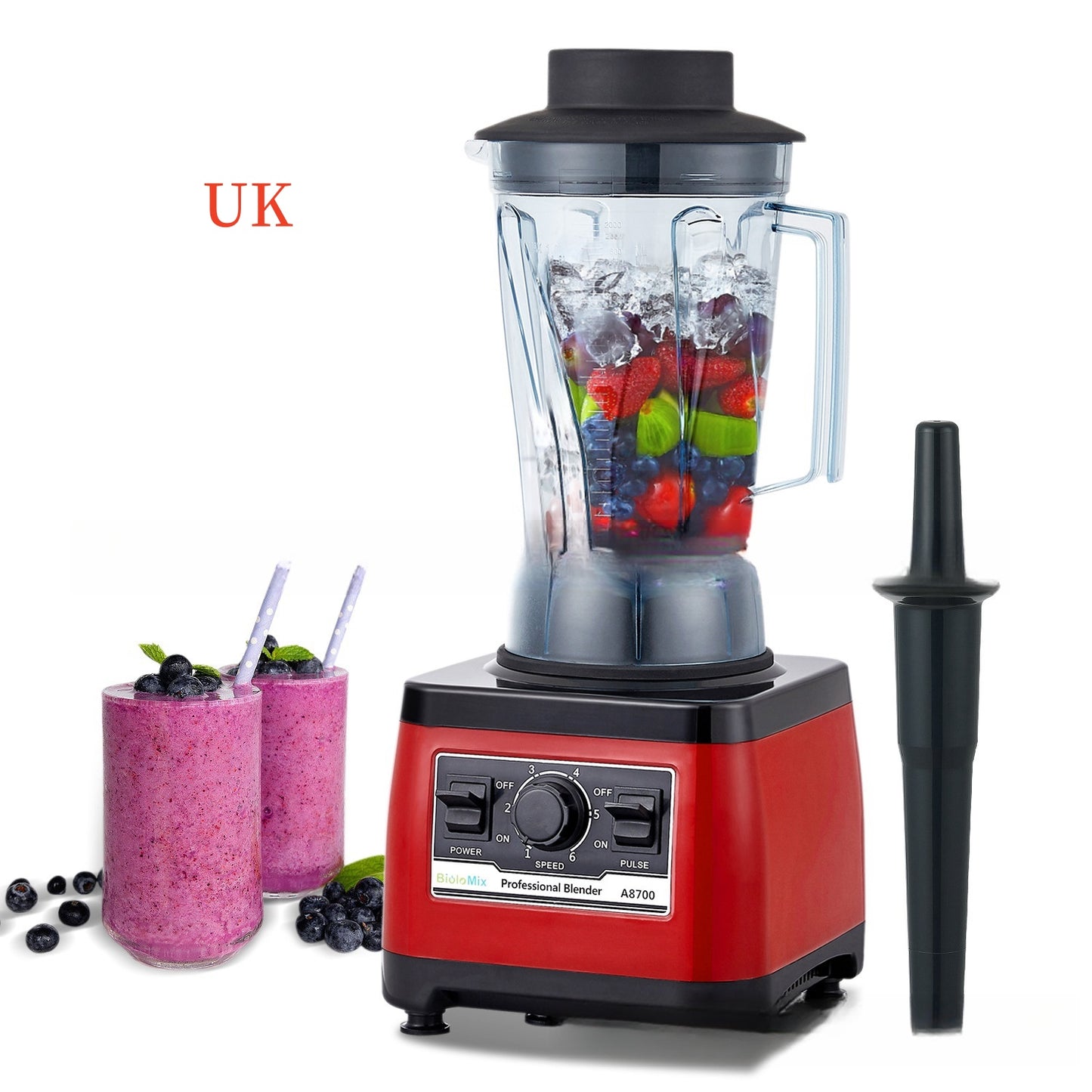 Commercial High Horsepower Blender - Professional Performance Countertop Blender