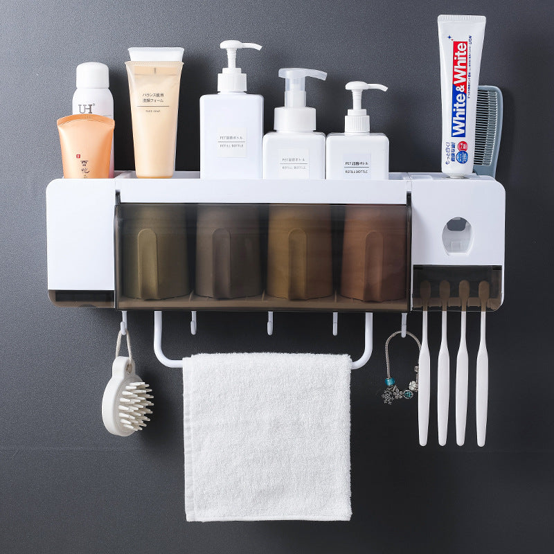 Space-Saving Vertical Toothbrush Holder – Minimalist No-Drill Bathroom Vanity Storage
