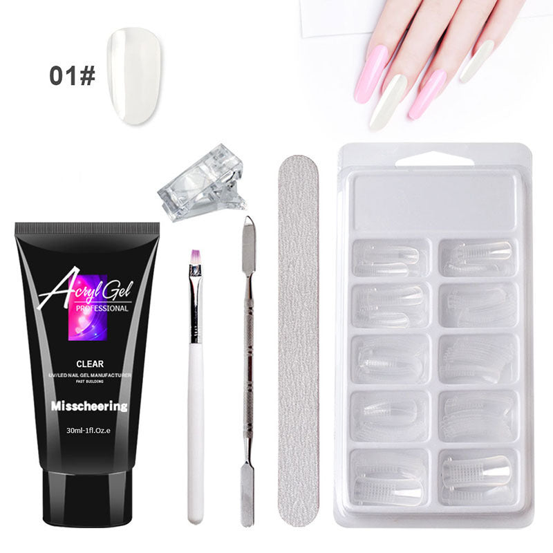 Crystal Nail Extension Gel – Salon-Quality Quick Builder Set