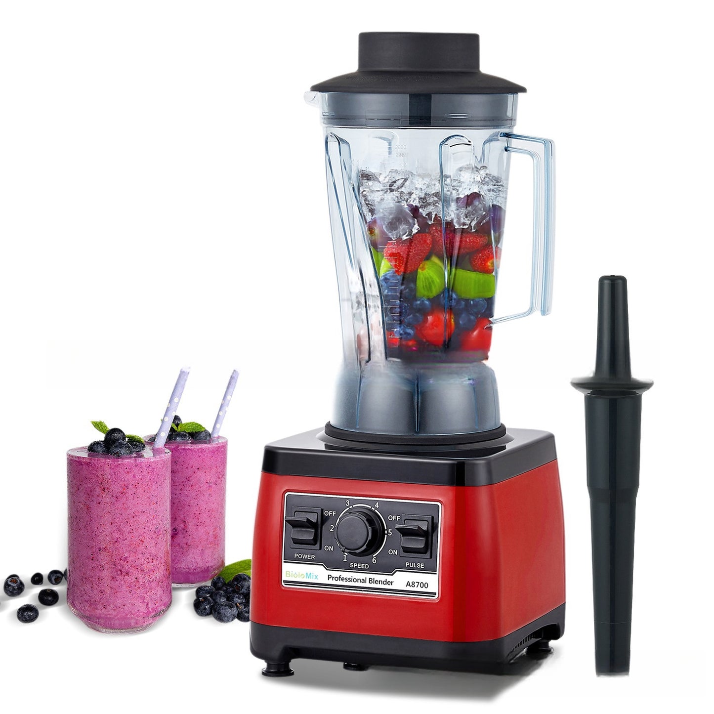 Commercial High Horsepower Blender - Professional Performance Countertop Blender